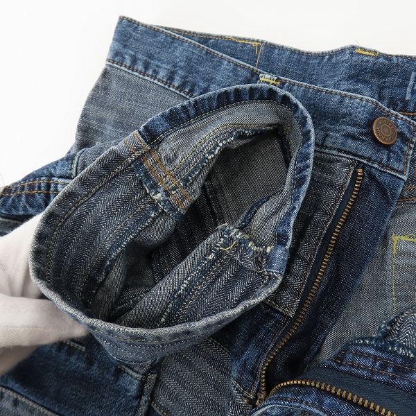 実際に弊社で買取させて頂いたHYSTERIC GLAMOUR/ヒステリックグラマー スクラッチフレアデニムパンツ 01193AP02 27の画像 7枚目