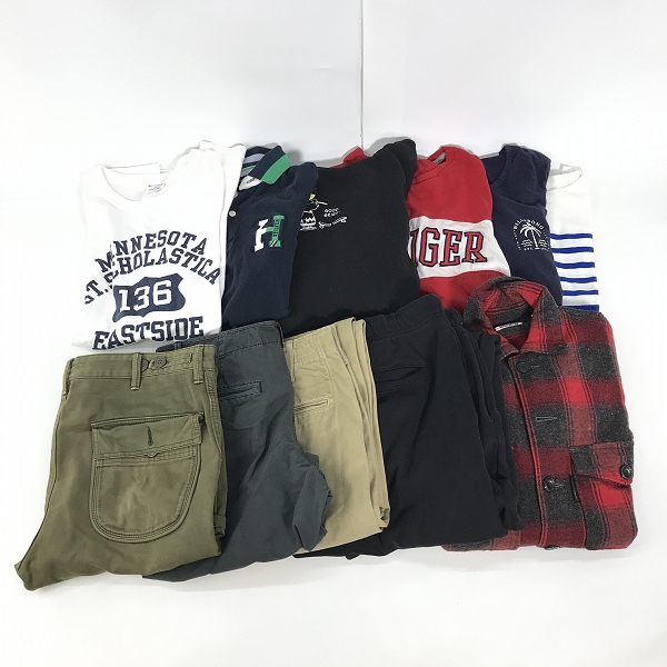 実際に弊社で買取させて頂いた【おまとめ】トミーヒルフィガー/チャンピオン/ヴァンズ 等 半袖ポロシャツ/半袖Tシャツ/プルオーバーフーディー