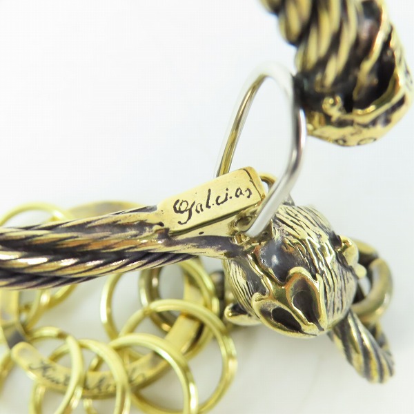 実際に弊社で買取させて頂いた(2)Gangsterville×galcia/ギャングスタービル×ガルシア キーホルダー DEVIL/デビル ブラス 真鍮 キーフック 14cmの画像 5枚目