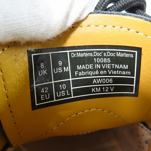 実際に弊社で買取させて頂いたDr.Martens/ドクターマーチン 3ホール シューズ 1461/10085001/UK8 の画像 5枚目