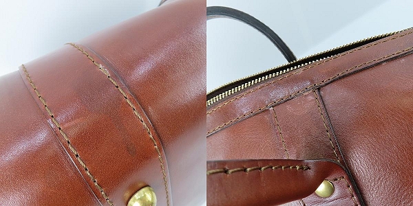 実際に弊社で買取させて頂いたHERZ/ヘルツ ファスナータイプ・ボストンバッグ V-23の画像 7枚目