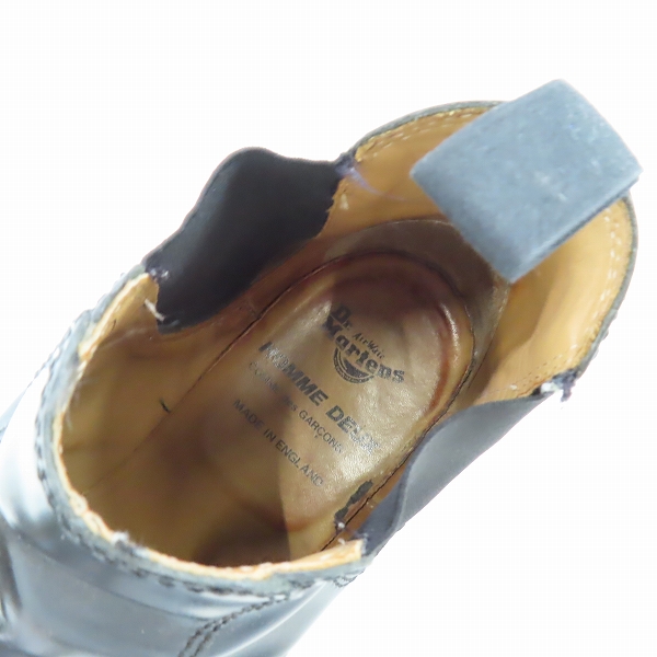 実際に弊社で買取させて頂いたCOMME des GARCONS HOMME DUEX×Dr.Martens/コムデギャルソンオムドゥ×ドクターマーチン RAWMOND ブーツ UK9の画像 4枚目