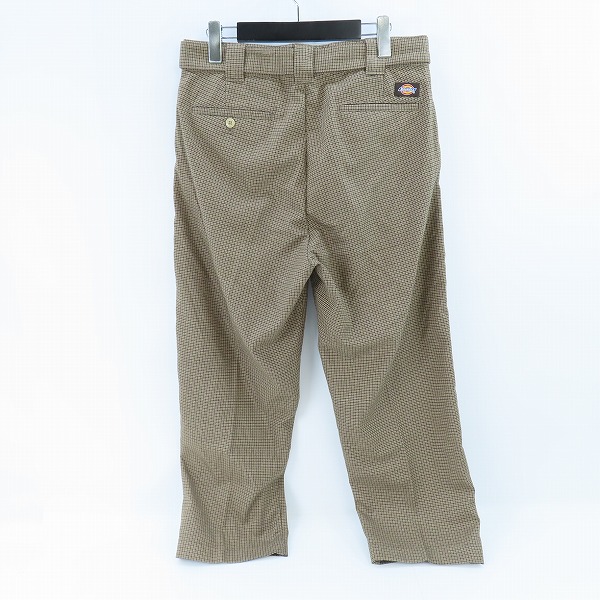 実際に弊社で買取させて頂いたnano universe×DICKIES/ナノユニバース×ディッキーズ ハウンドトゥースベルテッド1タックパンツ 183M40NU02/Mの画像 1枚目