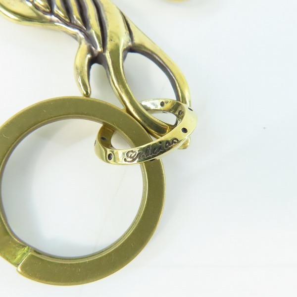 実際に弊社で買取させて頂いた(2)GANGSTERVILLE×Galcia/ギャングスタービル×ガルシア スワローキーホルダー ブラス/真鍮の画像 7枚目