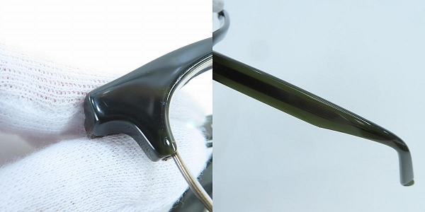 実際に弊社で買取させて頂いた999.9/フォーナインズ 跳上げ式 メガネフレーム M-95の画像 8枚目