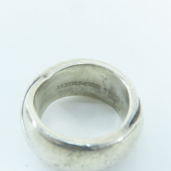 実際に弊社で買取させて頂いたHERMES/エルメス ワイドツイストリング 14.5-15.5号の画像 6枚目