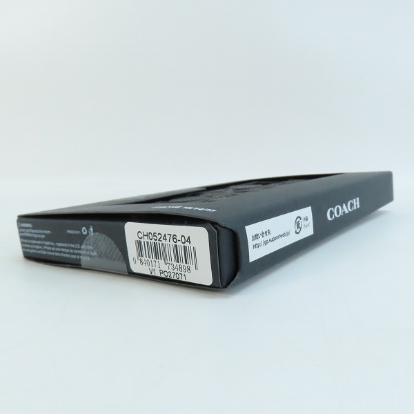 実際に弊社で買取させて頂いた【未開封】COACH/コーチ iPhone 15用 Coach Leather Slim Wrap Case/レザー 携帯ケース/カバー CH052476-04の画像 2枚目