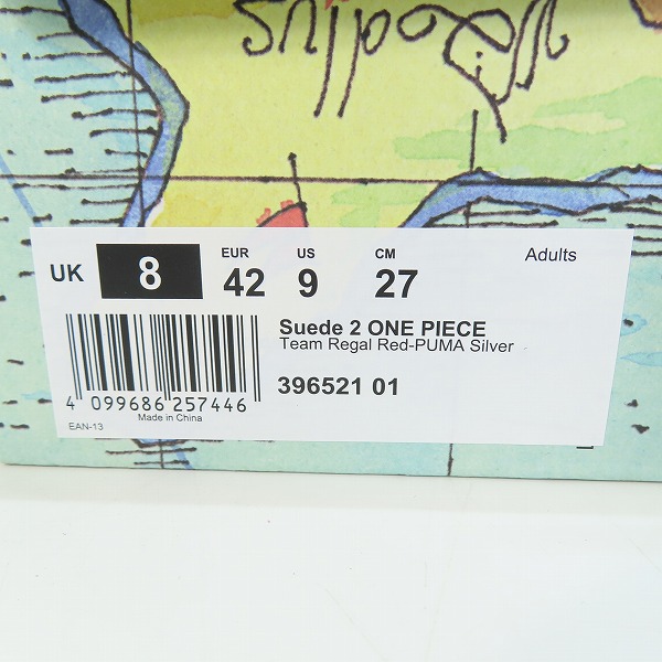実際に弊社で買取させて頂いた【未使用】 PUMA/プーマ Suede ONE PIECE スニーカー 396521-01/27の画像 9枚目
