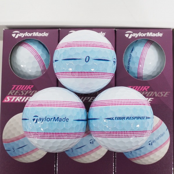 実際に弊社で買取させて頂いた【未使用】TaylorMade/テーラーメイド Tour Response STRIPE/ツアーレスポンス ストライプ ゴルフボール 1ダースの画像 1枚目