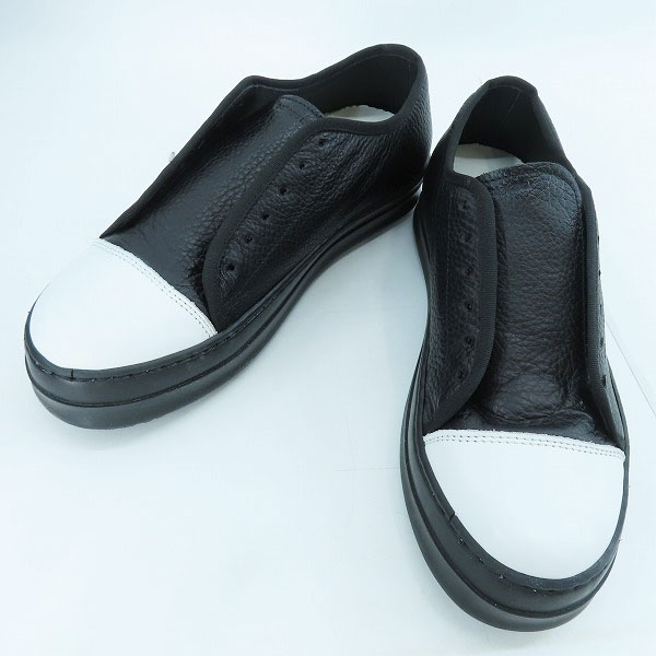 実際に弊社で買取させて頂いたbottega marchigiana/ボッテガマルキジャーナ バイカラー レザー スニーカー/40 