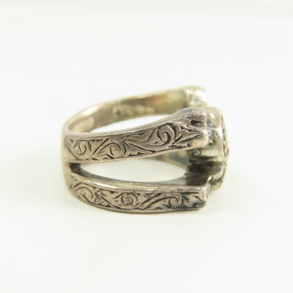 実際に弊社で買取させて頂いた Loree Rodkin/ローリーロドキン パヴェ スカル&ボーンリング 指輪/5.5号の画像 4枚目