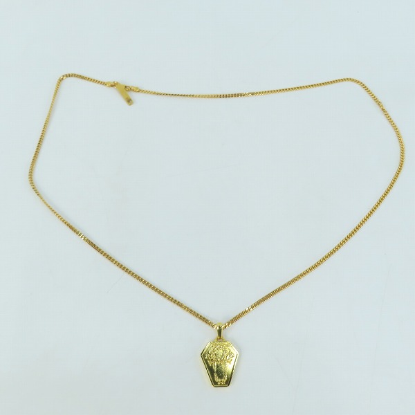 実際に弊社で買取させて頂いたBack Channel/バックチャンネル スカル ネックレス ゴールドの画像 7枚目