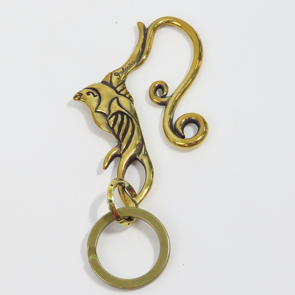 実際に弊社で買取させて頂いた（2）GANGSTERVILLE/ギャングスタービル × galcia/ガルシア スワローキーホルダー ブラスの画像 2枚目