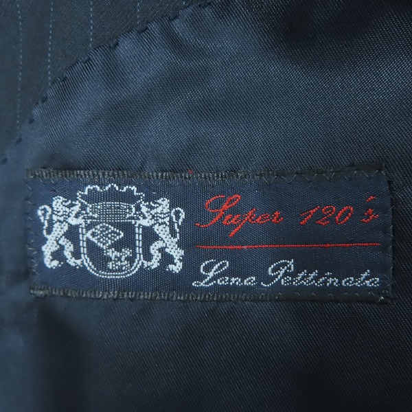 実際に弊社で買取させて頂いたErmenegildo Zegna/エルメネジルドゼニア Loro Piana/ロロピアーナ super120's ウールスーツ 46の画像 3枚目