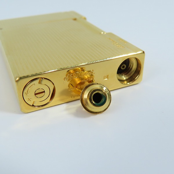 実際に弊社で買取させて頂いたS.T.Dupont/デュポン GATSBY/ギャッツビー ガスライター インターセクト ゴールド 18238の画像 6枚目