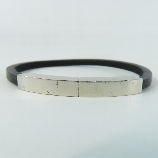 実際に弊社で買取させて頂いたHERMES/エルメス レザー×メタル ブレスレットの画像 3枚目