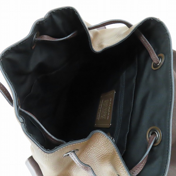 実際に弊社で買取させて頂いたCOACH/コーチ ハドソン カラーブロック バックパック リュックサック 89898の画像 3枚目