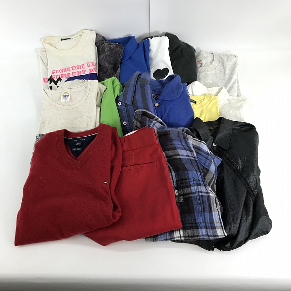 実際に弊社で買取させて頂いた【おまとめ】トミーヒルフィガー/ディッキーズ/ラルフローレン 等 ニット/ハーフパンツ/チェックシャツ 他