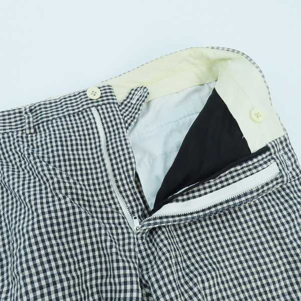 実際に弊社で買取させて頂いたWACKO MARIA/ワコマリア 2B GINGHAM CHECK JACKET/ギンガムチェックジャケット/ハーフパンツ セットアップ/Sの画像 2枚目
