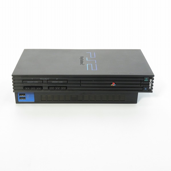 実際に弊社で買取させて頂いたSONY/ソニー PlayStation2/PS2/プレーステーション２ 本体 ミッドナイトブラック SCPH-50000 NB【簡易動作確認済】の画像 1枚目