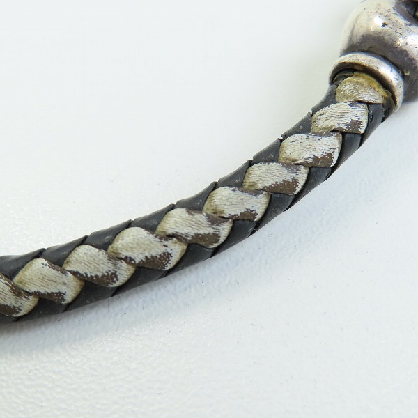 実際に弊社で買取させて頂いたLEATHERS & TREASURES/レザーズアンドトレジャーズ スカル レザーブレスレットの画像 6枚目