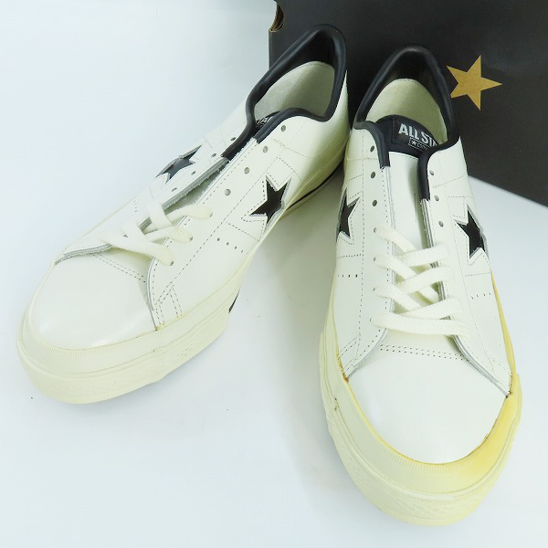 実際に弊社で買取させて頂いたCONVERSE/コンバース ONESTAR OX ワンスター J WHITE BLACK/9