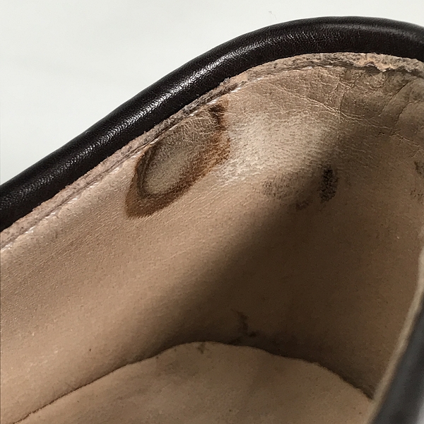 実際に弊社で買取させて頂いたALDEN/オールデン シェルコードバン Vチップ レザーシューズ 54321/6Dの画像 6枚目