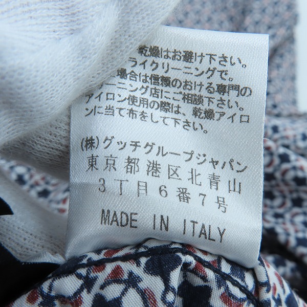 実際に弊社で買取させて頂いた【JPタグ】GUCCI/グッチ skinny 総柄半袖シャツ/308184 Z4397/42の画像 5枚目