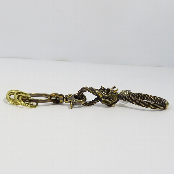 実際に弊社で買取させて頂いた（1）Gangsterville×galcia/ギャングスタービル×ガルシア キーホルダー DEVIL/デビル ブラス 真鍮 キーフック 15cmの画像 3枚目