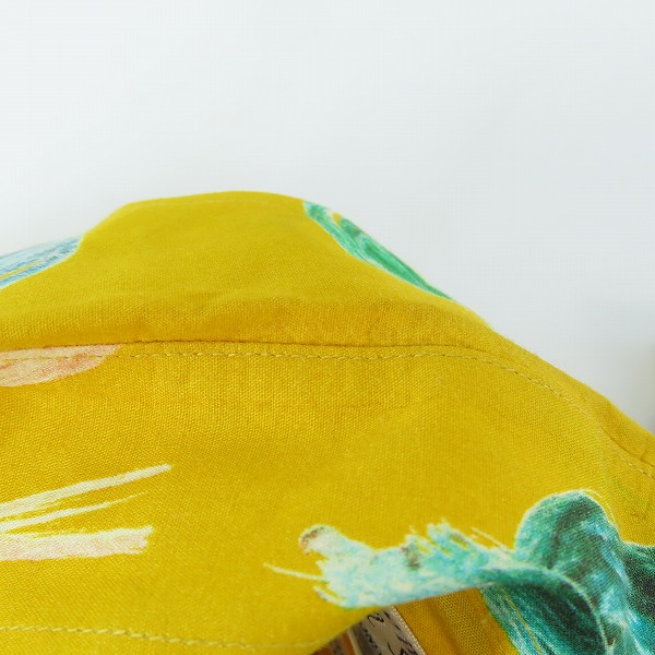 実際に弊社で買取させて頂いたPaul Smith LONDON/ポールスミスロンドン 紐デザイン 総柄 長袖シャツ イエロー/Mの画像 5枚目