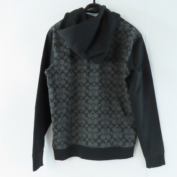 実際に弊社で買取させて頂いた【未使用】COACH/コーチ シグネチャー 切り替えジップパーカー C7817/Sの画像 1枚目