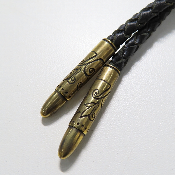 実際に弊社で買取させて頂いたGangsterville×galcia/ギャングスタービル×ガルシア  TWO FACE/ダブルフェイス BOLO TIE/ボロタイ/ループタイ ブラス/真鍮の画像 4枚目