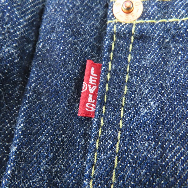 実際に弊社で買取させて頂いたLEVIS/リーバイス 506 1st ビッグE デニムジャケット J22刻印 71506-XX/38の画像 4枚目