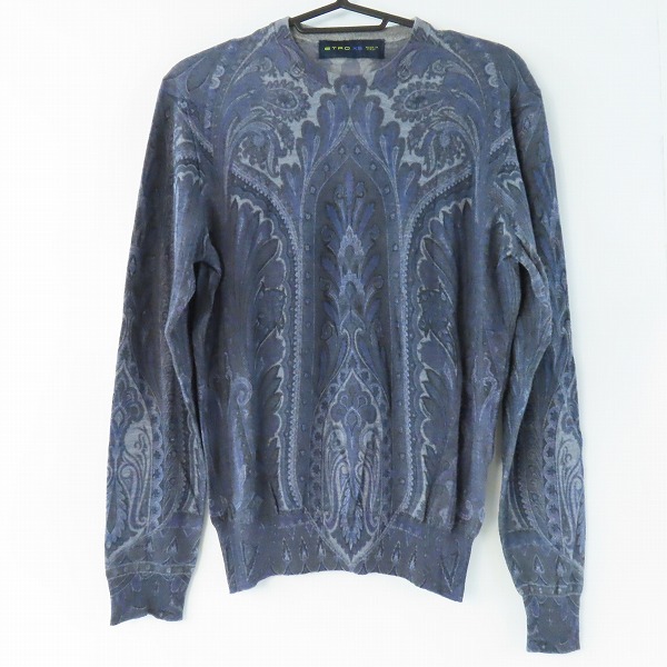 実際に弊社で買取させて頂いたETRO/エトロ ペイズリー柄 シルク混/カシミア混 ウールニット XS