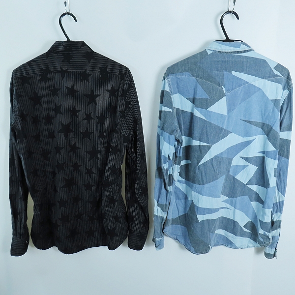 実際に弊社で買取させて頂いたHYDROGEN/ハイドロゲン 総柄 長袖シャツ 2点セットの画像 1枚目