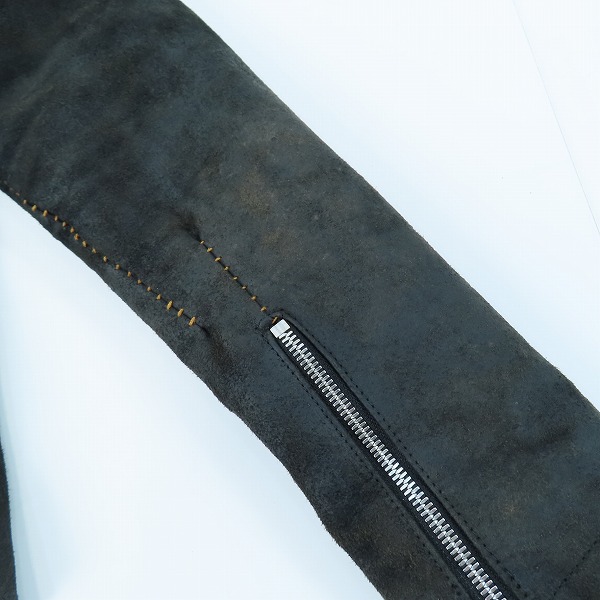 実際に弊社で買取させて頂いたincarnation/インカネーション ホースハイド/馬革 バック スキン 2ジップ ブルゾン ジャケットの画像 7枚目