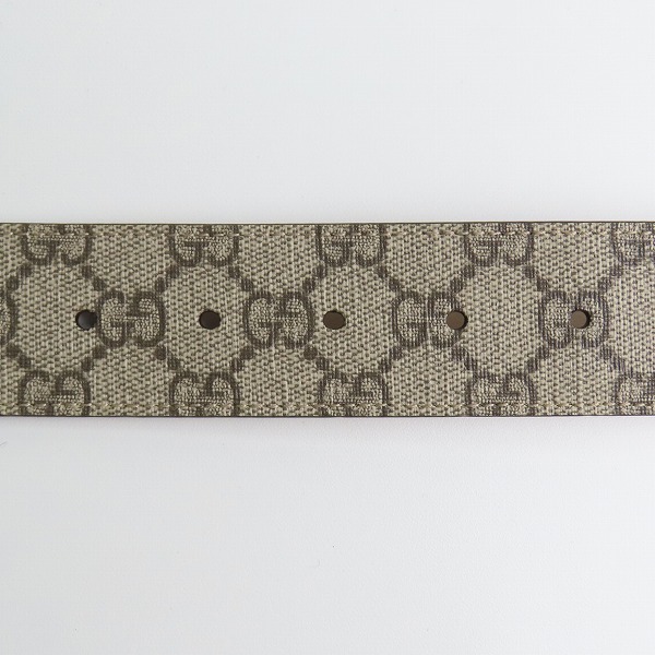 実際に弊社で買取させて頂いたGUCCI/グッチ GGスプリームキャンバス インターロッキングG バックル ベルト 411924 90・36の画像 4枚目