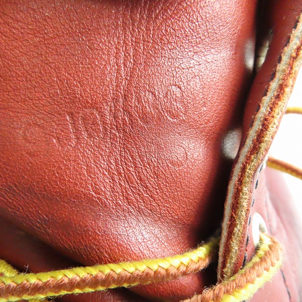 実際に弊社で買取させて頂いたRED WING/レッドウィング 四角犬タグ アイリッシュセッター モックトゥ ブーツ 8875/7Eの画像 7枚目