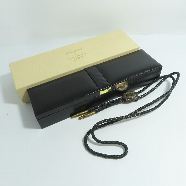 実際に弊社で買取させて頂いた(3)GANGSTERVILLE×Galcia/ギャングスタービル×ガルシア G ループタイ/ボロタイ/ブラス/シルバーの画像 8枚目