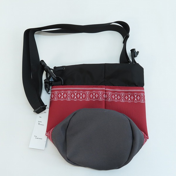 実際に弊社で買取させて頂いたCHALLENGER/チャレンジャー バンダナ巾着 バッグ レッド CLG-AC 024-008の画像 1枚目