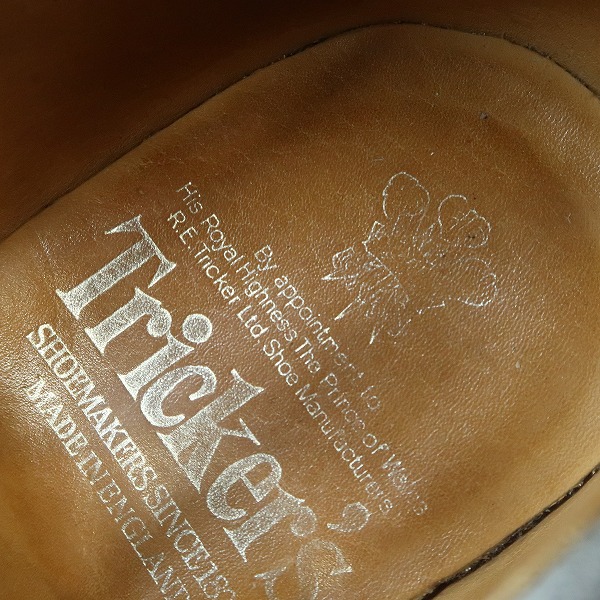 実際に弊社で買取させて頂いたTrickers/トリッカーズ スエード ウィングチップ シューズ M7292/7の画像 6枚目
