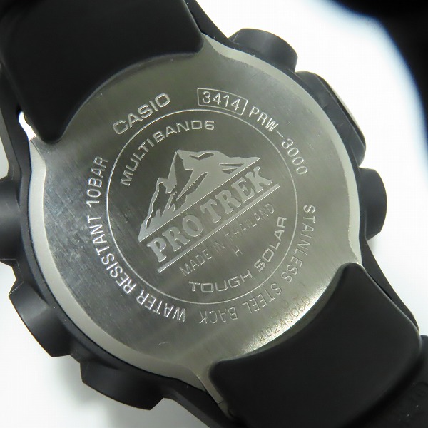 実際に弊社で買取させて頂いたCASIO/カシオ PROTREK/プロトレック タフソーラー PRW-3000-1Aの画像 3枚目