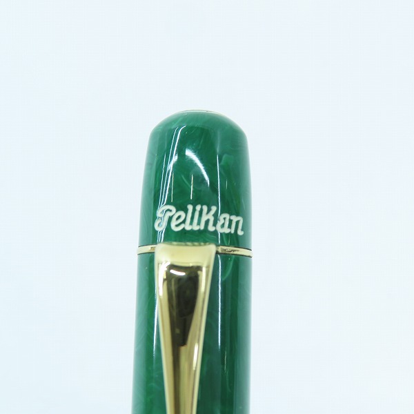 実際に弊社で買取させて頂いたPelikan/ペリカン 1935 LIMITED EDTION 4000本限定 グリーン 万年筆 ペン先 18K-750の画像 6枚目