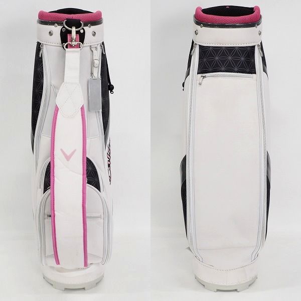 実際に弊社で買取させて頂いたCallaway/キャロウェイ Solaire/ソレイル レディース 6分割キャディバッグ ホワイトの画像 2枚目