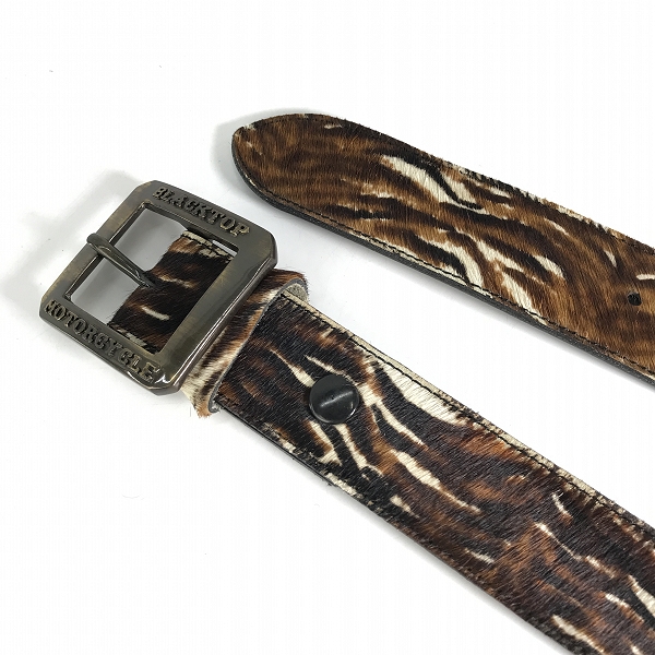 実際に弊社で買取させて頂いたBLACKTOPMOTORCYCLE/ブラックトップモーターサイクル タイガー柄/レザーベルトの画像 1枚目