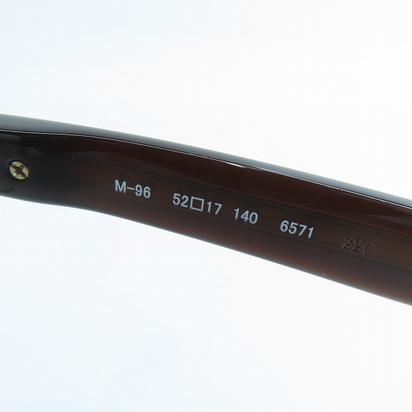 実際に弊社で買取させて頂いた999.9/フォーナインズ 眼鏡/メガネフレーム/アイウェア M-96の画像 6枚目