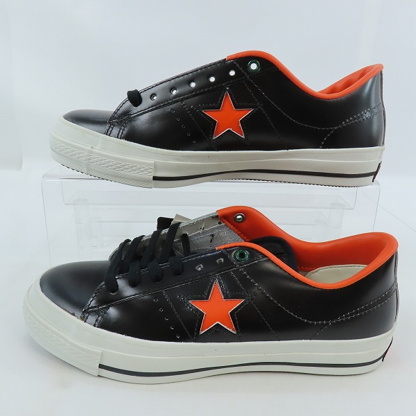 実際に弊社で買取させて頂いた【未使用】CONVERSE/コンバース ONE STAR P&F OX BLACK ハロウィン限定 ワンスター レザー/8.5の画像 3枚目