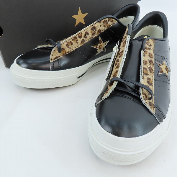 実際に弊社で買取させて頂いた【未使用】CONVERSE/コンバース ONE STAR ワンスター LPD Ox Black  レオパード /9