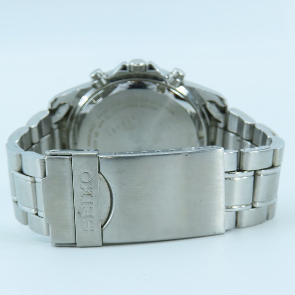 実際に弊社で買取させて頂いたSEIKO/セイコー クロノグラフ 腕時計/ウォッチ 黒文字盤/7T92-0DW0【動作未確認】の画像 2枚目