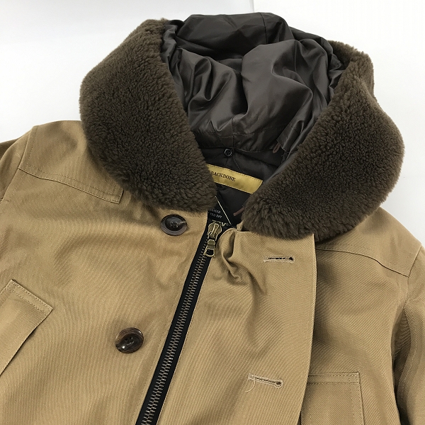 実際に弊社で買取させて頂いたBACKBONE×GORE TEX/バックボーン×ゴアテックス ダウンジャケット ベージュ BB13W-B14/Mの画像 6枚目